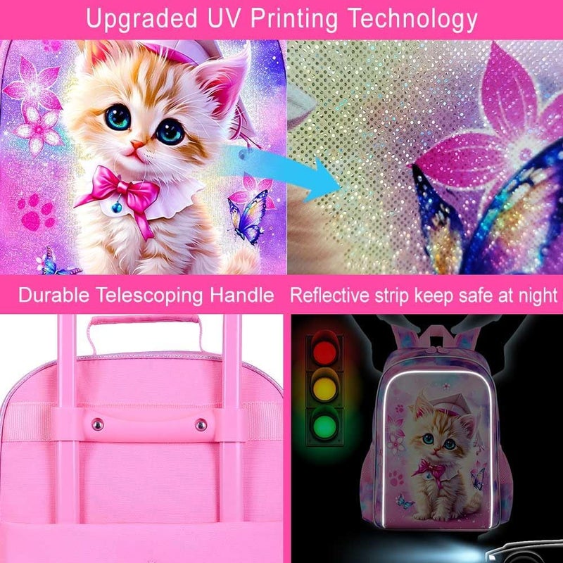 GXTVO Kids Suitcase with Wheels for Girls and Boys, Rolling Carry on Luggage for Toddler Children - Image 2